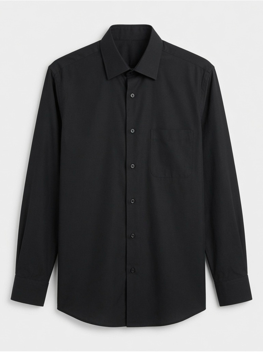 SCAPPINO Italy 1938  Black Dress Shirt Regular Fit